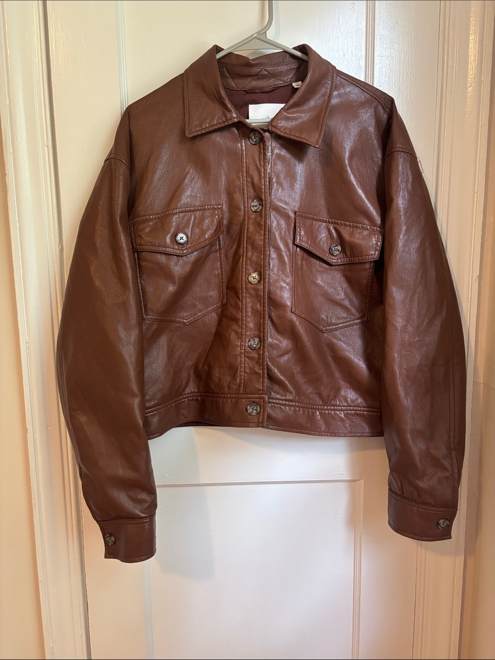 Aritzia faux leather jacket